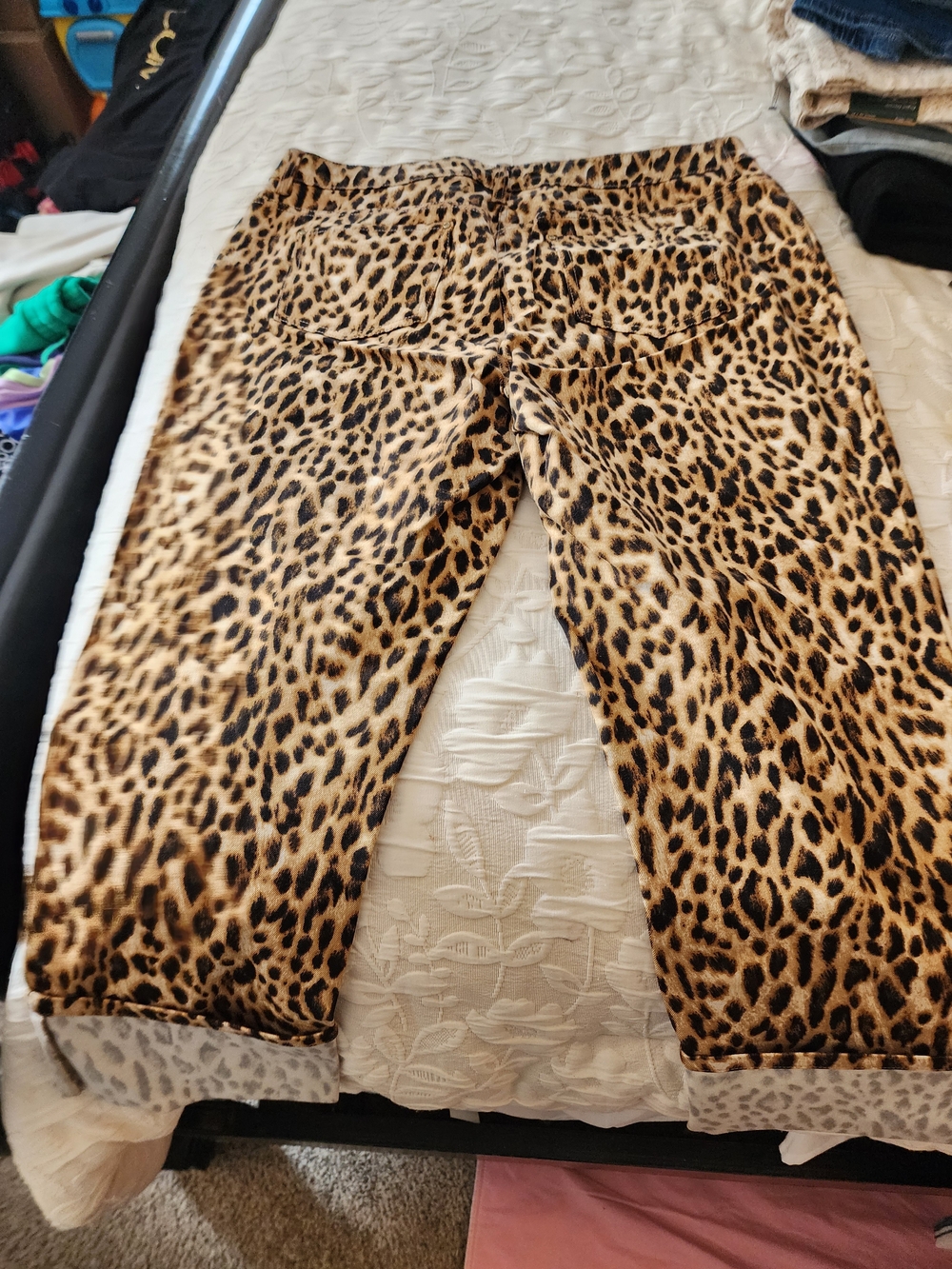 wild fable Leopard Print Capri Pants - Brown & Black - Picture 5 of 9
